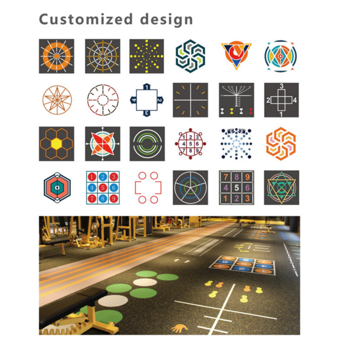 Single Interlocking Tiles / Rubber Flooring MT-02