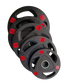 3-holes Black Rubber Weight Plate WP-02